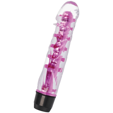 Vibratore Jelly Lenny in TPE, Impermeabile e Multi-VelocitĂ